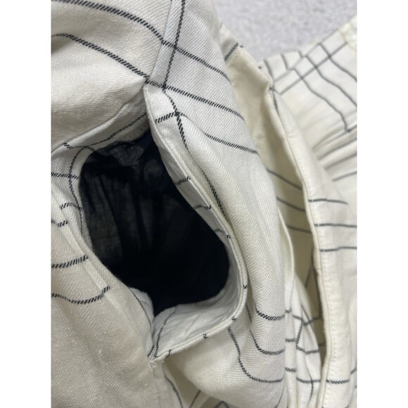 Anthropologie Maeve Pleated Culottes Women Ivory Preppy Vacay Retro Size 14P New - Picture 12 of 16